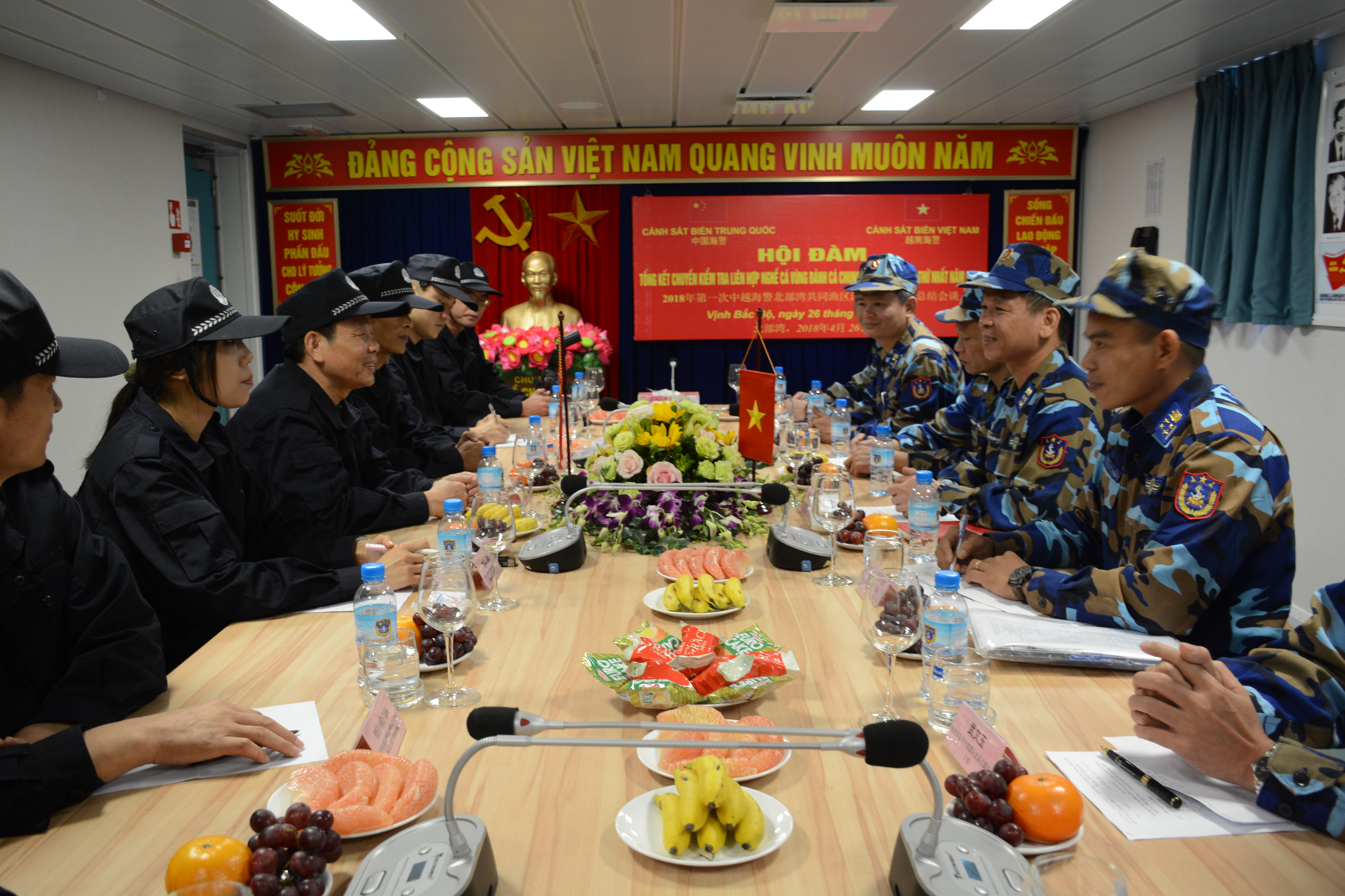 Kết thúc Kiểm tra liên hợp nghề cá Vịnh Bắc Bộ lần thứ nhất năm 2018